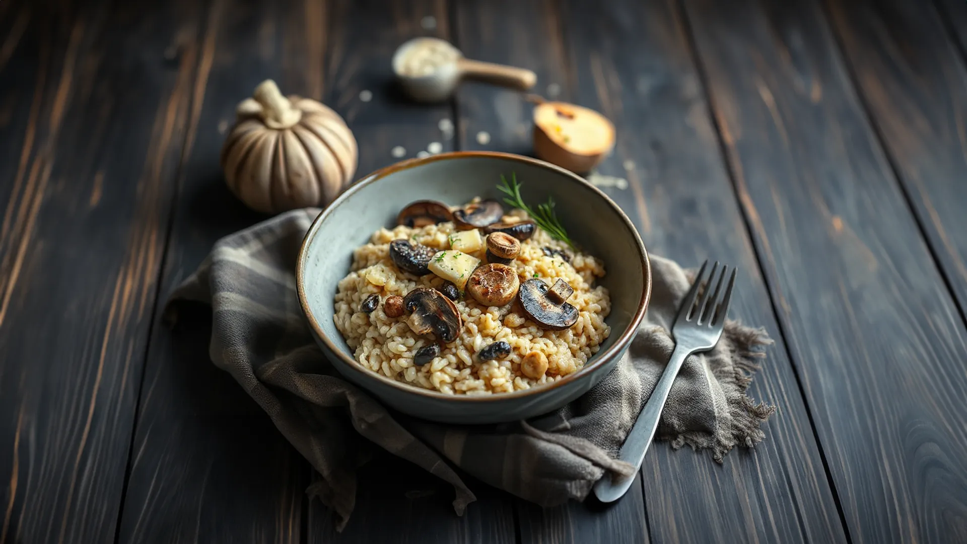 Cremiges Waldpilz-Risotto