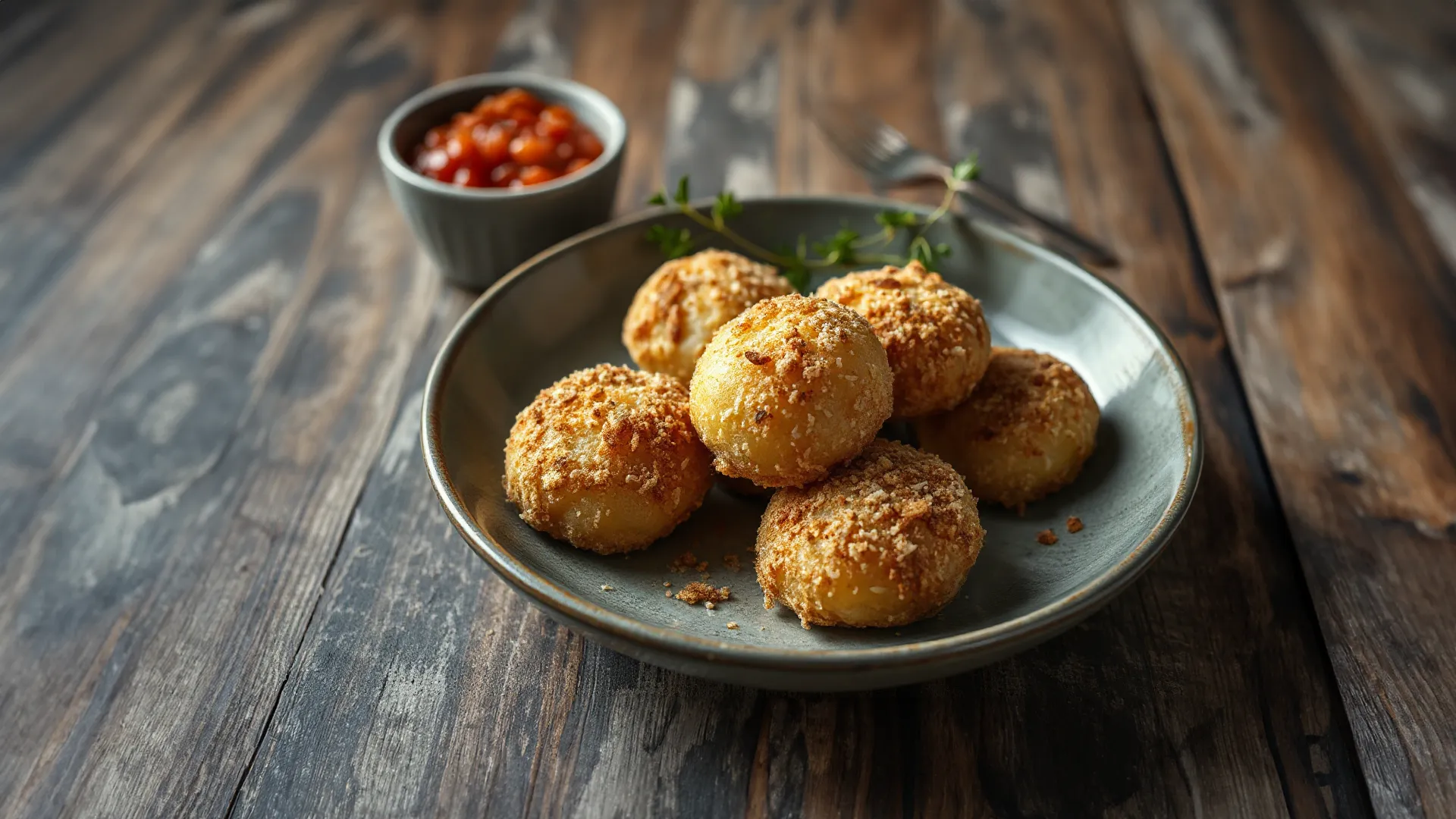 Fluffige Kartoffelklöße mit knuspriger Butterbröselkruste