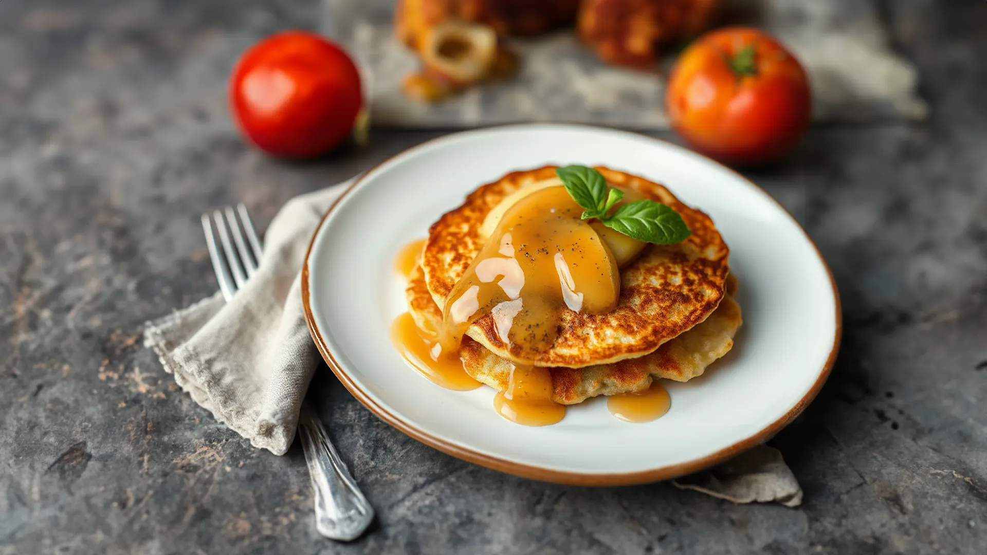 Knusprige Kartoffelpuffer mit frischem Apfelmus