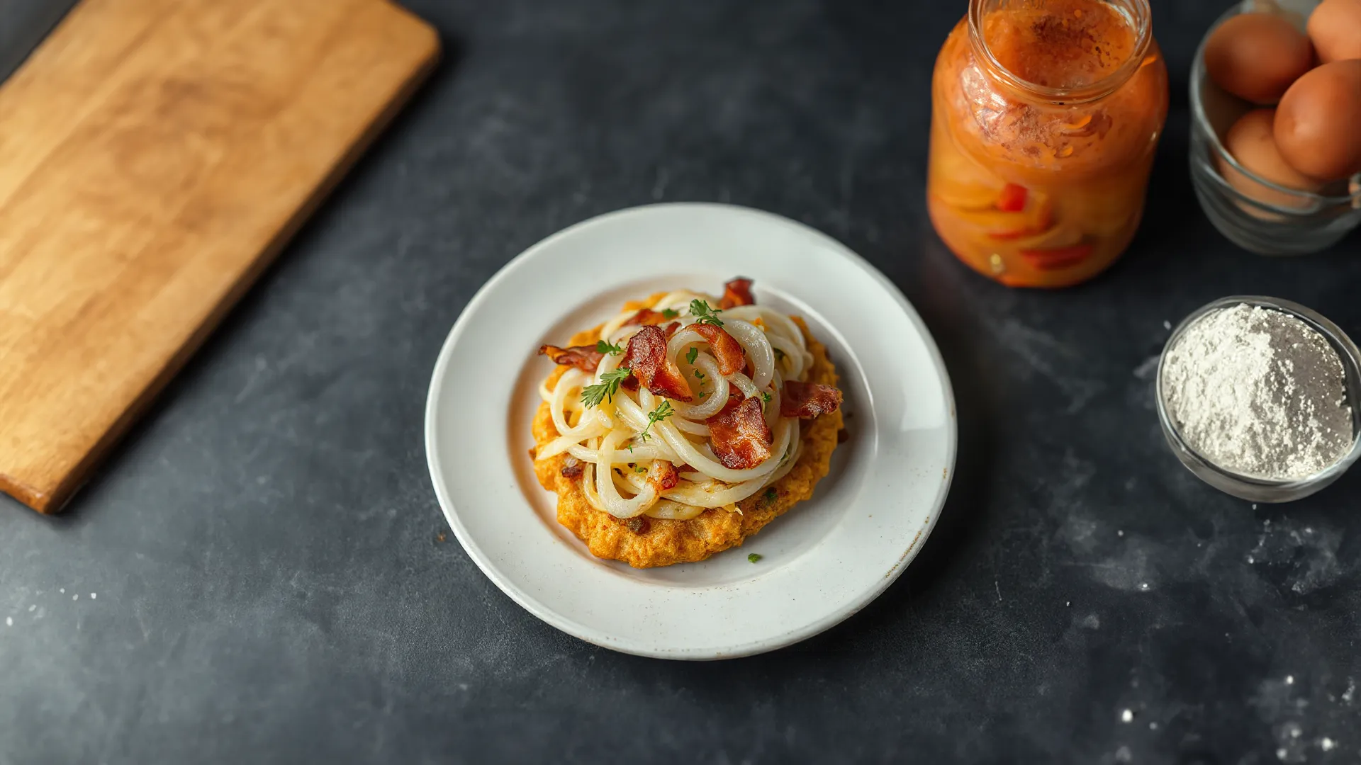 Knusprige Schweizer Rösti mit Speck und Zwiebeln