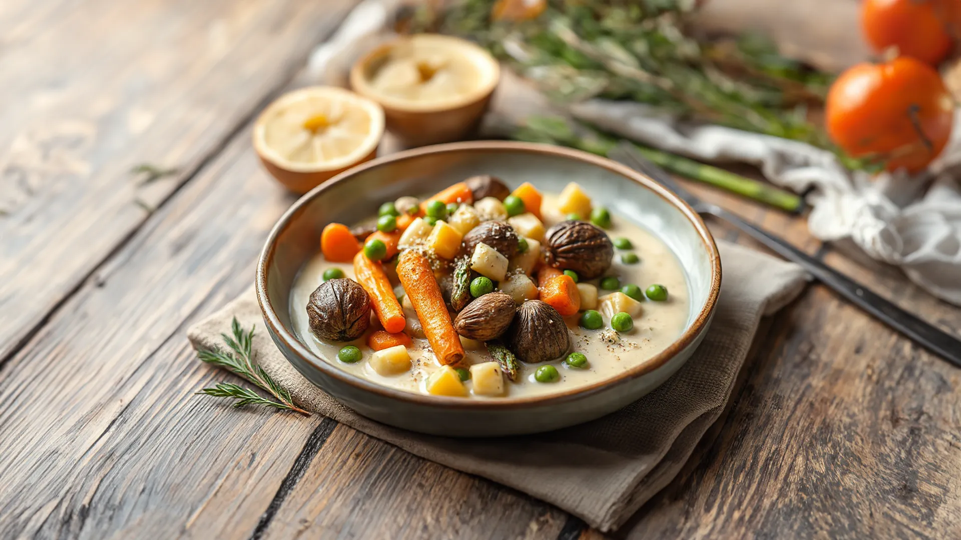 Leipziger Allerlei mit Morcheln und Spargel